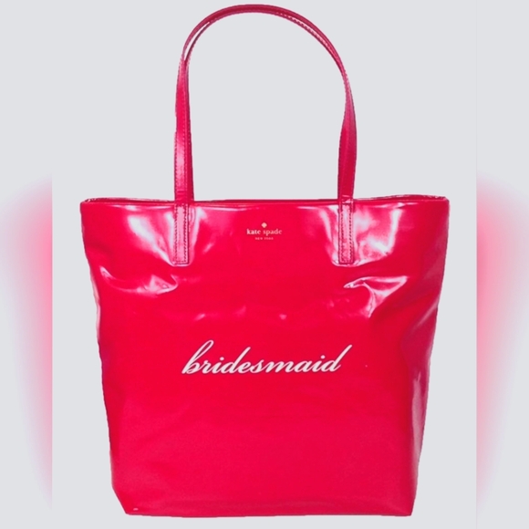 Kate Spade New York Wedding Belles 'Bridesmaid' Bon Shopper Tote, Pink - Picture 1 of 4